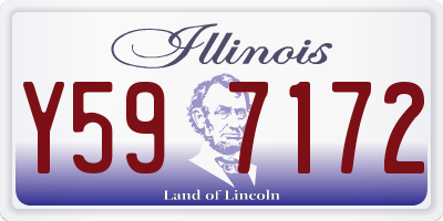 IL license plate Y597172
