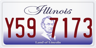 IL license plate Y597173