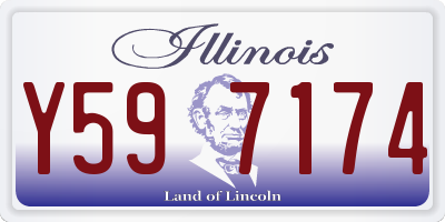 IL license plate Y597174