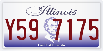 IL license plate Y597175