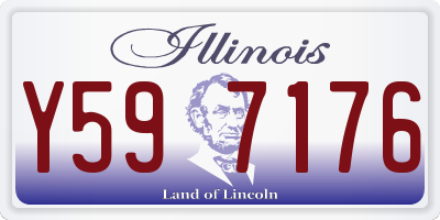 IL license plate Y597176