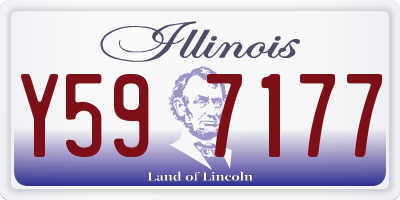IL license plate Y597177