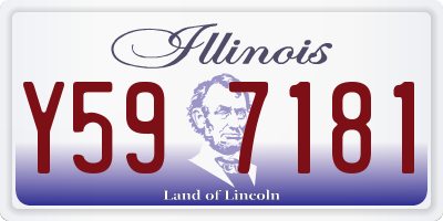 IL license plate Y597181