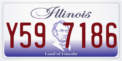 IL license plate Y597186