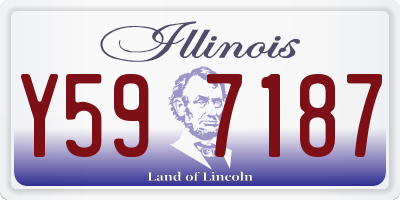 IL license plate Y597187