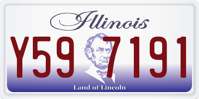 IL license plate Y597191