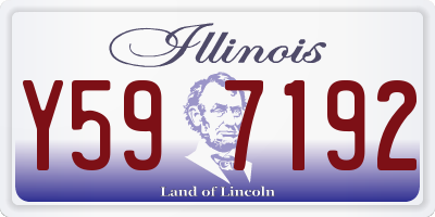 IL license plate Y597192