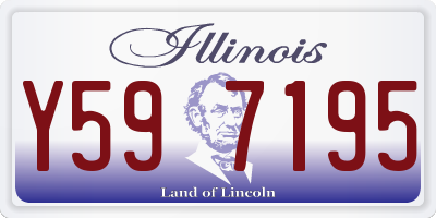 IL license plate Y597195