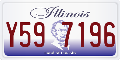 IL license plate Y597196