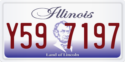 IL license plate Y597197