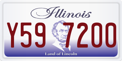 IL license plate Y597200