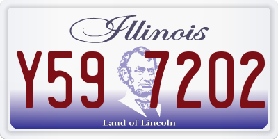 IL license plate Y597202