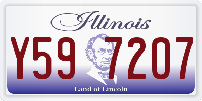 IL license plate Y597207
