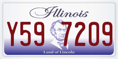 IL license plate Y597209