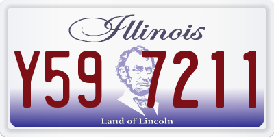 IL license plate Y597211
