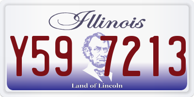 IL license plate Y597213