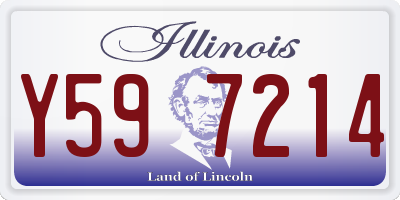 IL license plate Y597214