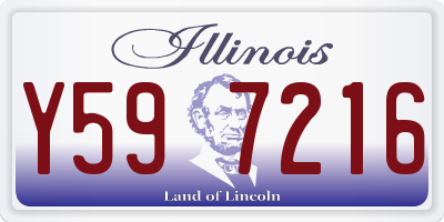IL license plate Y597216