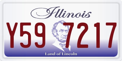 IL license plate Y597217