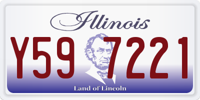 IL license plate Y597221