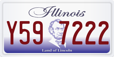 IL license plate Y597222