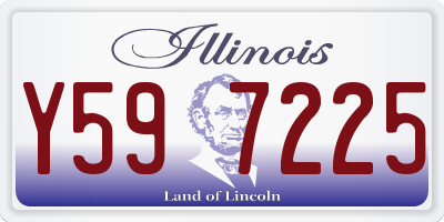 IL license plate Y597225
