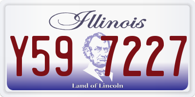 IL license plate Y597227