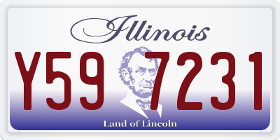 IL license plate Y597231