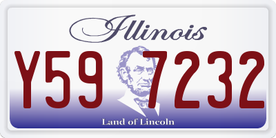 IL license plate Y597232