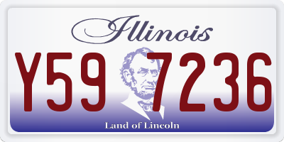 IL license plate Y597236