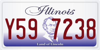 IL license plate Y597238