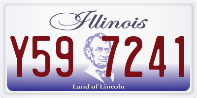 IL license plate Y597241