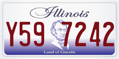 IL license plate Y597242