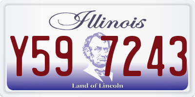 IL license plate Y597243