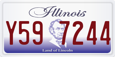 IL license plate Y597244
