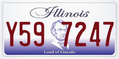 IL license plate Y597247