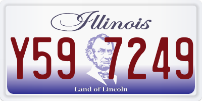 IL license plate Y597249