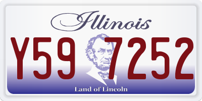 IL license plate Y597252