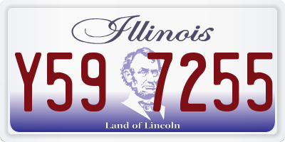 IL license plate Y597255