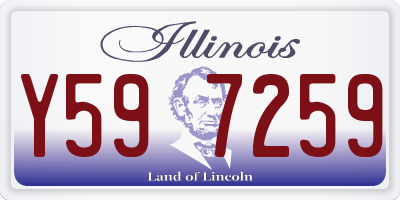 IL license plate Y597259