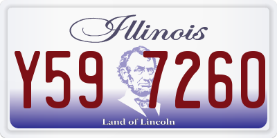IL license plate Y597260