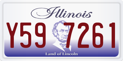 IL license plate Y597261