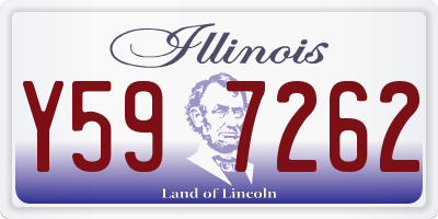 IL license plate Y597262