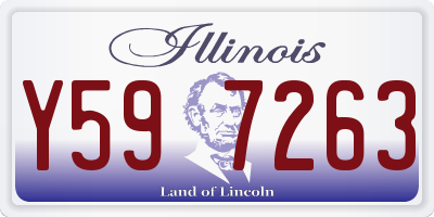 IL license plate Y597263