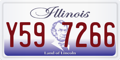 IL license plate Y597266