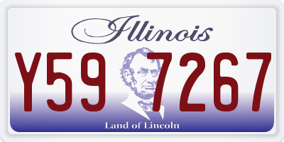 IL license plate Y597267