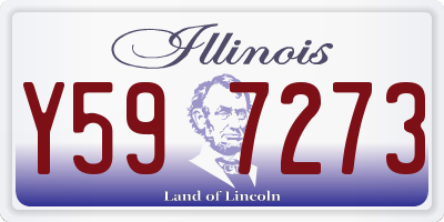 IL license plate Y597273