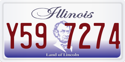 IL license plate Y597274