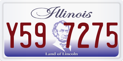 IL license plate Y597275