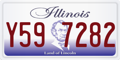IL license plate Y597282